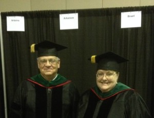 Pictured at the national ACP Convocation in Orlando, FL, April Arkansas ACP new Fellows, John Holston MD (Searcy) and Stacy Zimmerman MD (Clinton).