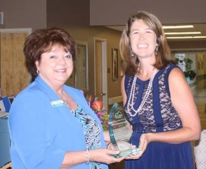 Pictured is Cheryl Ragland & Tawny Basinger representing First Security Bank.