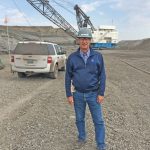 Fred herman Visits Coal Mine in Wyoming
