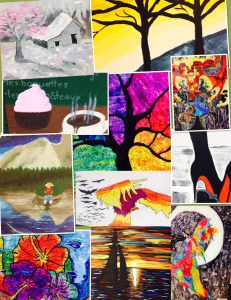 Geers Ferry High Art Exhibit  Collage